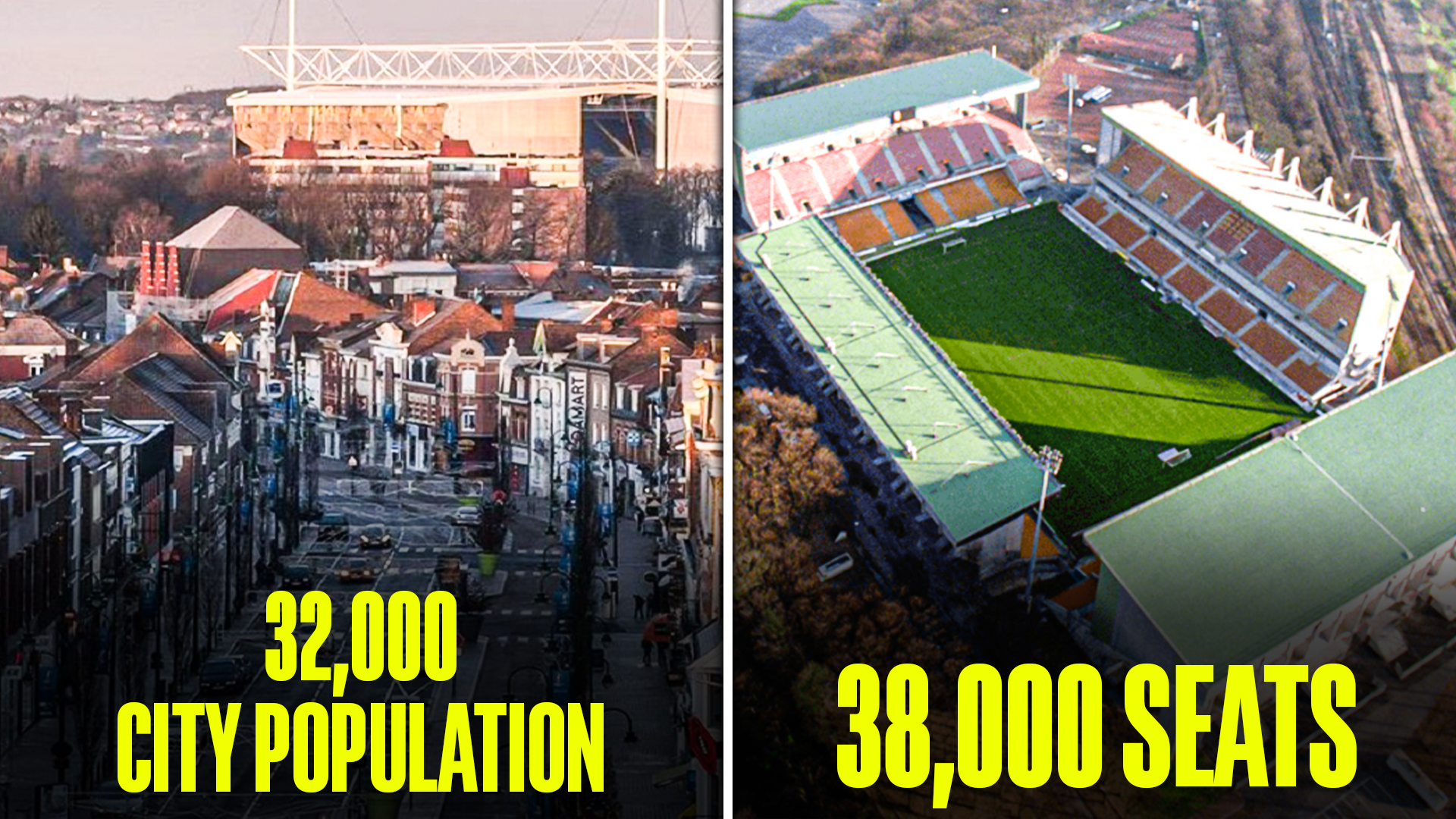 Stadiums That Have a Seating Capacity Larger Than Their Location’s Population