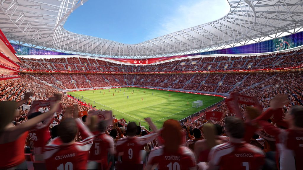 Olympiacos new stadium render
