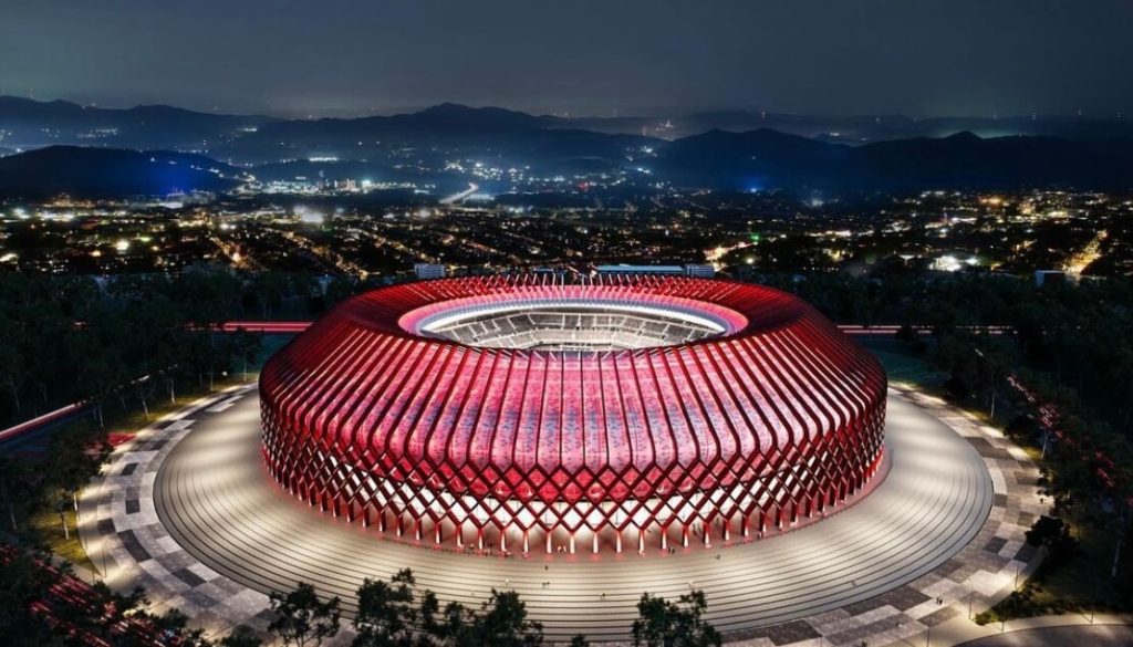 Photo of the new stadium